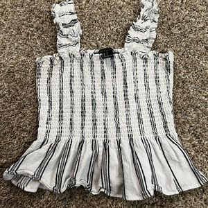 Forever 21 tank white with stripes